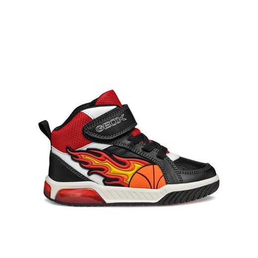 Sneakersy Geox J Inek J569CC 05411 C0048 DD Czarny ze sklepu eobuwie.pl w kategorii Buty sportowe dziecięce - zdjęcie 185819599