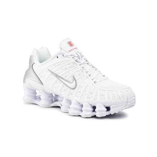 Sneakersy Nike Shox Tl AR3566 100 Biały ze sklepu eobuwie.pl w kategorii Buty sportowe damskie - zdjęcie 185819606