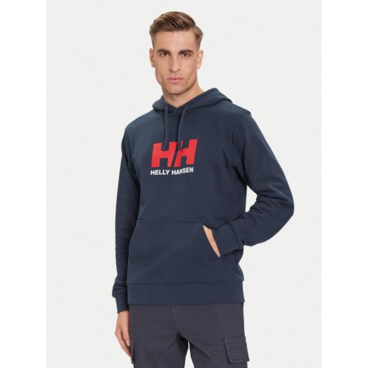 Helly Hansen Bluza HH Logo 54582 Granatowy Regular Fit ze sklepu MODIVO w kategorii Bluzy męskie - zdjęcie 185820368