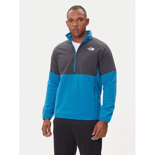 The North Face Polar 1/2 Glacier NF0A89JH Niebieski Regular Fit ze sklepu MODIVO w kategorii Bluzy męskie - zdjęcie 185820378