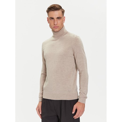 JOOP! Golf 17 Jk-04Donte 30032604 Beżowy Modern Fit ze sklepu MODIVO w kategorii Swetry męskie - zdjęcie 185820435