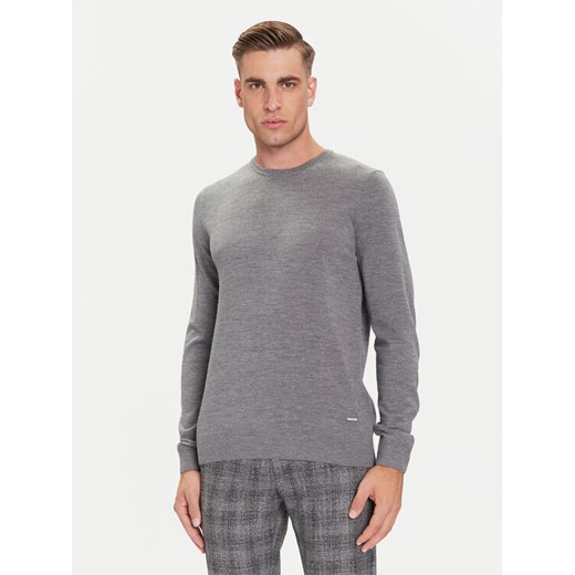 JOOP! Sweter 17 Jk-01Denny 30032601 Szary Modern Fit ze sklepu MODIVO w kategorii Swetry męskie - zdjęcie 185820448