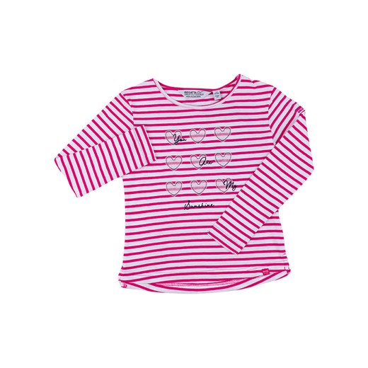 Regatta Koszulka &quot;Peppa Stripe Tee&quot; w kolorze biało-różowym ze sklepu Limango Polska w kategorii Bluzki dziewczęce - zdjęcie 185821687
