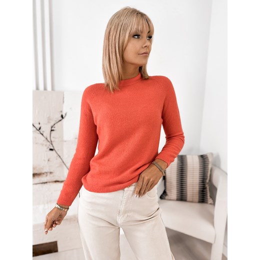 sweter hartfield koralowy one size ze sklepu UBRA w kategorii Swetry damskie - zdjęcie 185821889