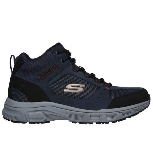 Buty męskie Skechers Relaxed Fit Oak Canyon Ironhide 51895NVOR - granatowe ze sklepu streetstyle24.pl w kategorii Buty zimowe męskie - zdjęcie 185821987