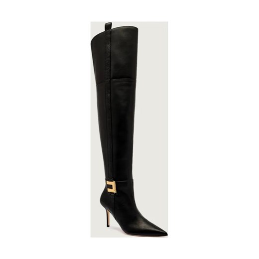 Elisabetta Franchi Skórzane kozaki na szpilce ze sklepu Gomez Fashion Store w kategorii Kozaki damskie - zdjęcie 185822598