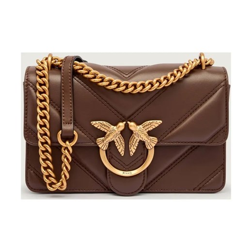 Pinko Skórzana torebka na ramię LOVE ONE MINI LIGHT ze sklepu Gomez Fashion Store w kategorii Torebki damskie - zdjęcie 185822679