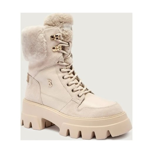 Bogner Skórzane botki na platformie SAPPORO 3 | shearling ze sklepu Gomez Fashion Store w kategorii Workery damskie - zdjęcie 185822796