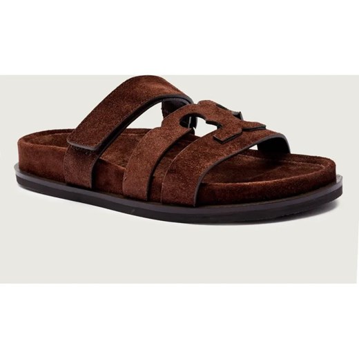 TORY BURCH Skórzane klapki INES ze sklepu Gomez Fashion Store w kategorii Klapki damskie - zdjęcie 185822897