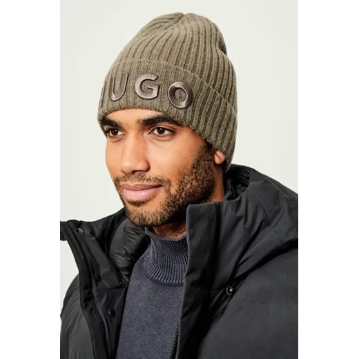 HUGO Wełniana czapka X565-7 OS Gomez Fashion Store