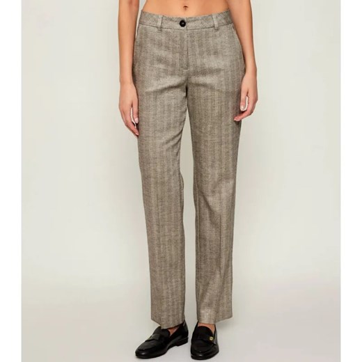 Marc Cain Spodnie cygaretki | Regular Fit | z dodatkiem wełny ze sklepu Gomez Fashion Store w kategorii Spodnie damskie - zdjęcie 185825839
