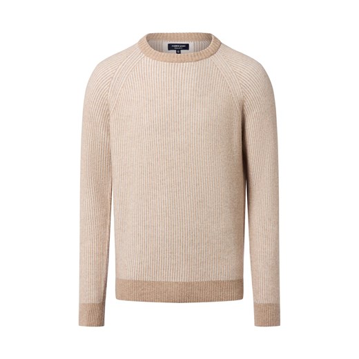 Andrew James Męski sweter z dzianiny kaszmirowej Mężczyźni Kaszmir melanżowy w paski ze sklepu vangraaf w kategorii Swetry męskie - zdjęcie 185826359