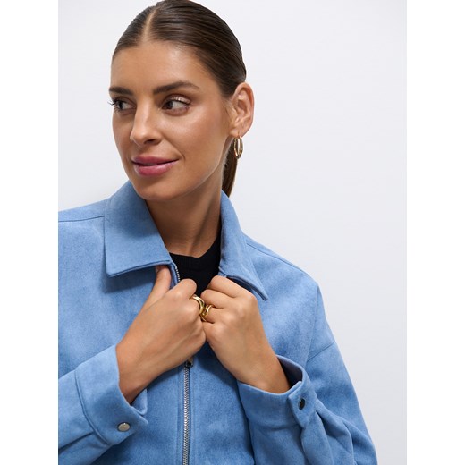 Mohito - Kurtka bomber - niebieski Mohito 34 Mohito