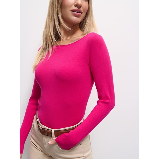 Mohito - Różowy sweter z wiskozą - fuksjowy Mohito L Mohito