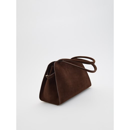 Reserved - Torebka z imitacji zamszu - brązowy Reserved ONE SIZE Reserved