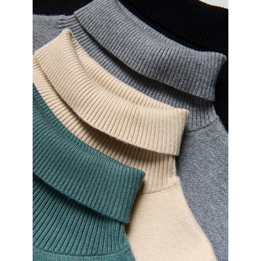 Reserved - Klasyczny golf - czarny Reserved 122 (6-7 lat) Reserved