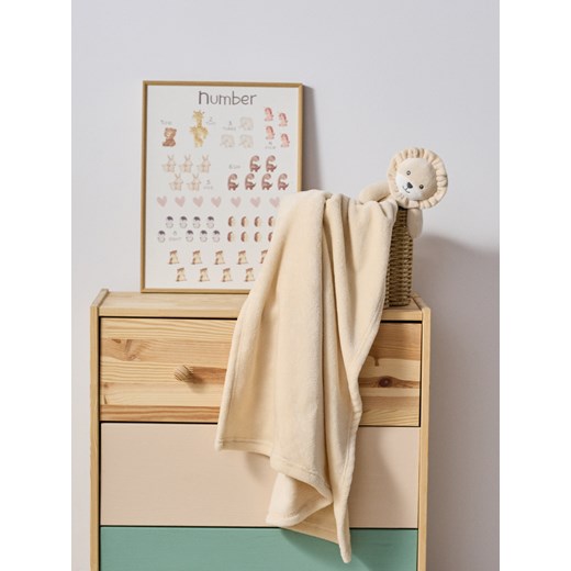 Sinsay - Koc z maskotką - kremowy Sinsay One Size Sinsay