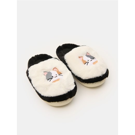 Sinsay - Pluszowe kapcie - wielobarwny Sinsay 32/33 Sinsay