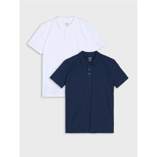 Sinsay - Koszulki polo 2 pack - biały ze sklepu Sinsay w kategorii T-shirty chłopięce - zdjęcie 185828136