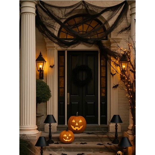 Sinsay - Ozdoba na Halloween pajęczyna - czarny ze sklepu Sinsay w kategorii Dom - zdjęcie 185828208