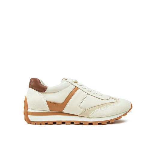 Sneakersy Lauren Ralph Lauren 802943462002 Beżowy ze sklepu eobuwie.pl w kategorii Buty sportowe damskie - zdjęcie 185828428