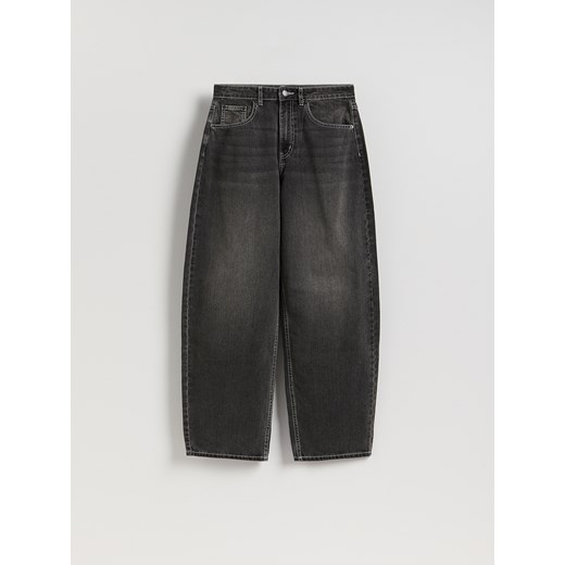 Reserved - Jeansy barrel leg - szary Reserved 44 Reserved