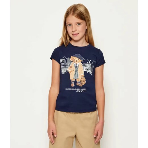 POLO RALPH LAUREN T-shirt | Regular Fit ze sklepu Gomez Fashion Store w kategorii Bluzki dziewczęce - zdjęcie 185829555