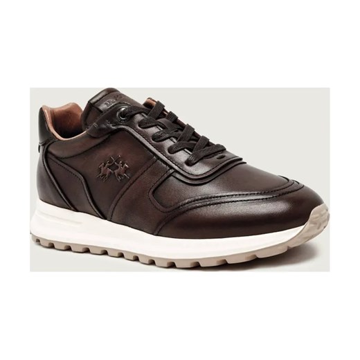 La Martina Skórzane sneakersy DUSTIN ze sklepu Gomez Fashion Store w kategorii Buty sportowe męskie - zdjęcie 185829745