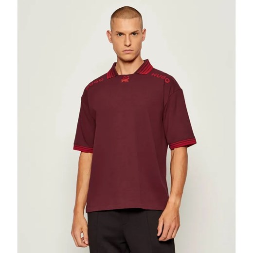 HUGO Polo Dartmel | HUGO x Racing Bulls | Loose fit ze sklepu Gomez Fashion Store w kategorii T-shirty męskie - zdjęcie 185829869