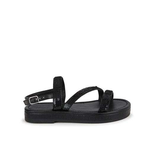 Sandały Karl Lagerfeld Kids Z30004 M Czarny ze sklepu eobuwie.pl w kategorii Sandały dziecięce - zdjęcie 185833008