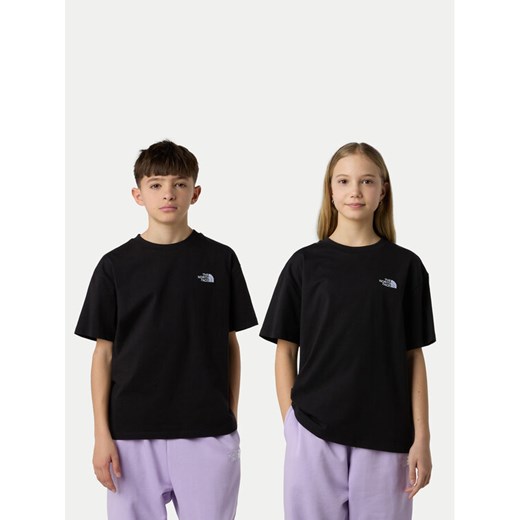 The North Face T-Shirt Essential NF0A8EFP Czarny Relaxed Fit ze sklepu MODIVO w kategorii T-shirty chłopięce - zdjęcie 185833637