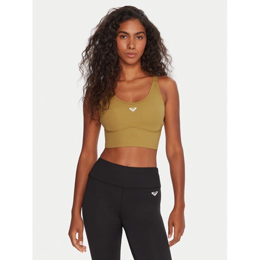 Roxy Biustonosz sportowy Heart Into It Attitude ERJKT04326 Beżowy ze sklepu MODIVO w kategorii Biustonosze - zdjęcie 185833709