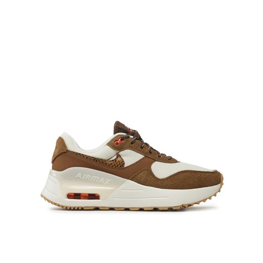 Nike Sneakersy Air Max System Se DX9504 100 Brązowy ze sklepu MODIVO w kategorii Buty sportowe damskie - zdjęcie 185833719