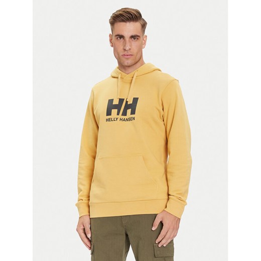 Helly Hansen Bluza HH Logo 54582 Beżowy Regular Fit ze sklepu MODIVO w kategorii Bluzy męskie - zdjęcie 185833729
