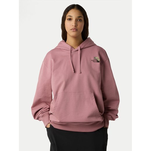 The North Face Bluza Dome Flower NF0A8EGZ Różowy Regular Fit ze sklepu MODIVO w kategorii Bluzy męskie - zdjęcie 185833756