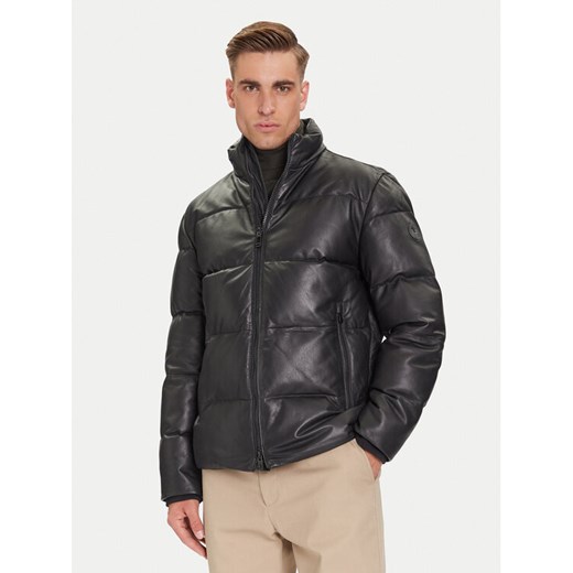 JOOP! Kurtka skórzana 17 Loman 80000852 Czarny Regular Fit ze sklepu MODIVO w kategorii Kurtki męskie - zdjęcie 185833788