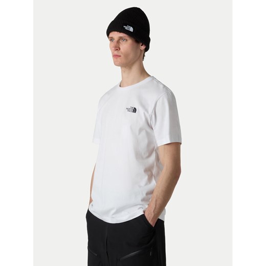 The North Face T-Shirt Vertical NF0A8EE7 Biały Regular Fit ze sklepu MODIVO w kategorii T-shirty męskie - zdjęcie 185833885