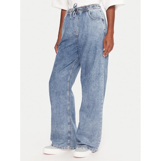 Roxy Jeansy Stunning ERJDP03313 Niebieski Relaxed Fit ze sklepu MODIVO w kategorii Jeansy damskie - zdjęcie 185833898
