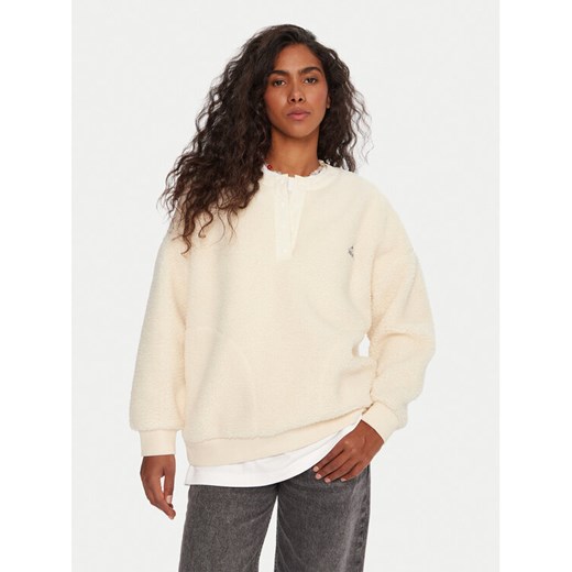 Quiksilver Polar Barranco EQWPF03000 Écru Boxy Fit ze sklepu MODIVO w kategorii Bluzy damskie - zdjęcie 185833908