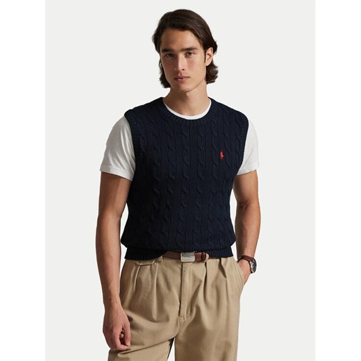 Polo Ralph Lauren Sweter 710979113002 Granatowy Regular Fit ze sklepu MODIVO w kategorii Swetry męskie - zdjęcie 185833928