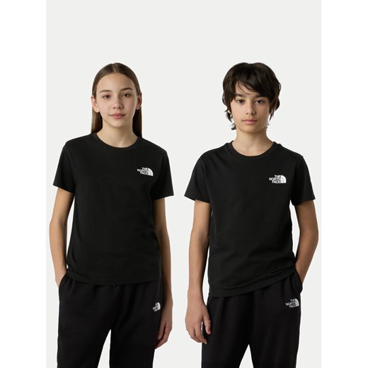 The North Face T-Shirt Simple Dome NF0A87T4 Czarny Regular Fit ze sklepu MODIVO w kategorii T-shirty chłopięce - zdjęcie 185834055