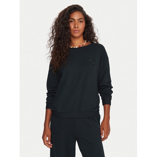 Roxy Bluza Surfing By Moonlight ERJFT05008 Czarny Relaxed Fit ze sklepu MODIVO w kategorii Bluzy damskie - zdjęcie 185834075