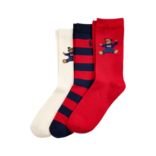 Polo Ralph Lauren Zestaw 3 par wysokich skarpet dziecięcych 448P03263001 Kolorowy ze sklepu MODIVO w kategorii Skarpetki dziecięce - zdjęcie 185834077