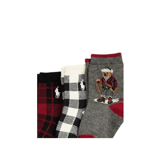 Polo Ralph Lauren Zestaw 3 par wysokich skarpet dziecięcych 441P03158001 Polo Ralph Lauren 0_6M MODIVO