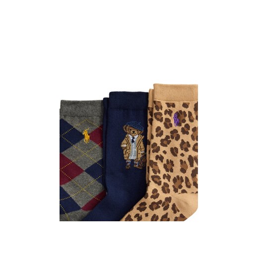 Polo Ralph Lauren Zestaw 3 par wysokich skarpet dziecięcych 448P03258001 Polo Ralph Lauren 40_43 MODIVO