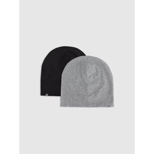 Dziecięca czapka beanie dwustronna 4F 4FJWAW25ACAPU603 - szara ze sklepu Sportstylestory.com w kategorii Czapki dziecięce - zdjęcie 185837806