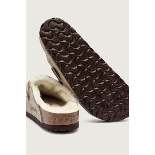 Birkenstock Skórzane mule Boston | z dodatkiem wełny 36 Gomez Fashion Store