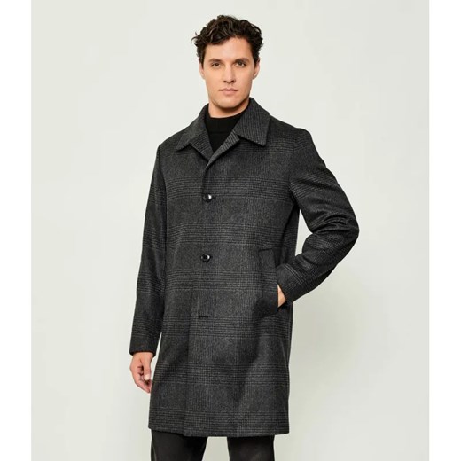 BOSS BLACK Wełniany płaszcz H-Clark-254 | z dodatkiem kaszmiru ze sklepu Gomez Fashion Store w kategorii Płaszcze męskie - zdjęcie 185838407