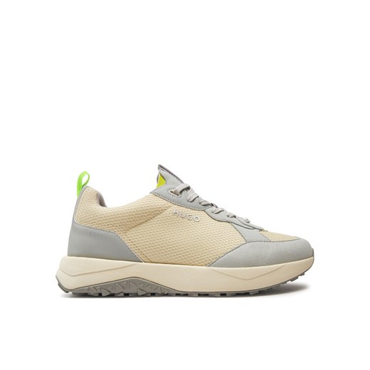 Sneakersy HUGO Kane 50517271 10260561 01 Beżowy ze sklepu eobuwie.pl w kategorii Buty sportowe męskie - zdjęcie 185839397