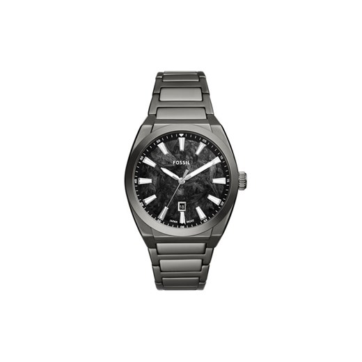 Zegarek Fossil Everett FS6075 Szary ze sklepu eobuwie.pl w kategorii Zegarki - zdjęcie 185839497